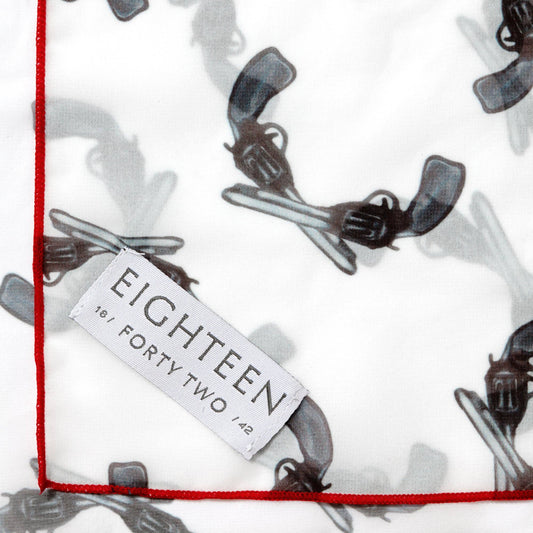 Pre Order -Guns Up Chiffon Scarf | 20" Square Scarf