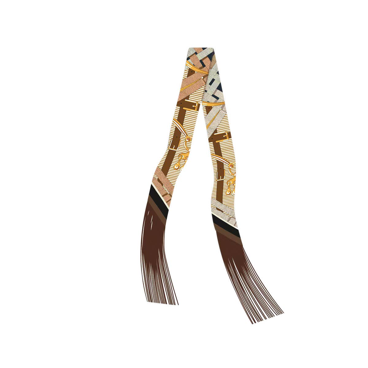 Frilly Scarf with Fringe
