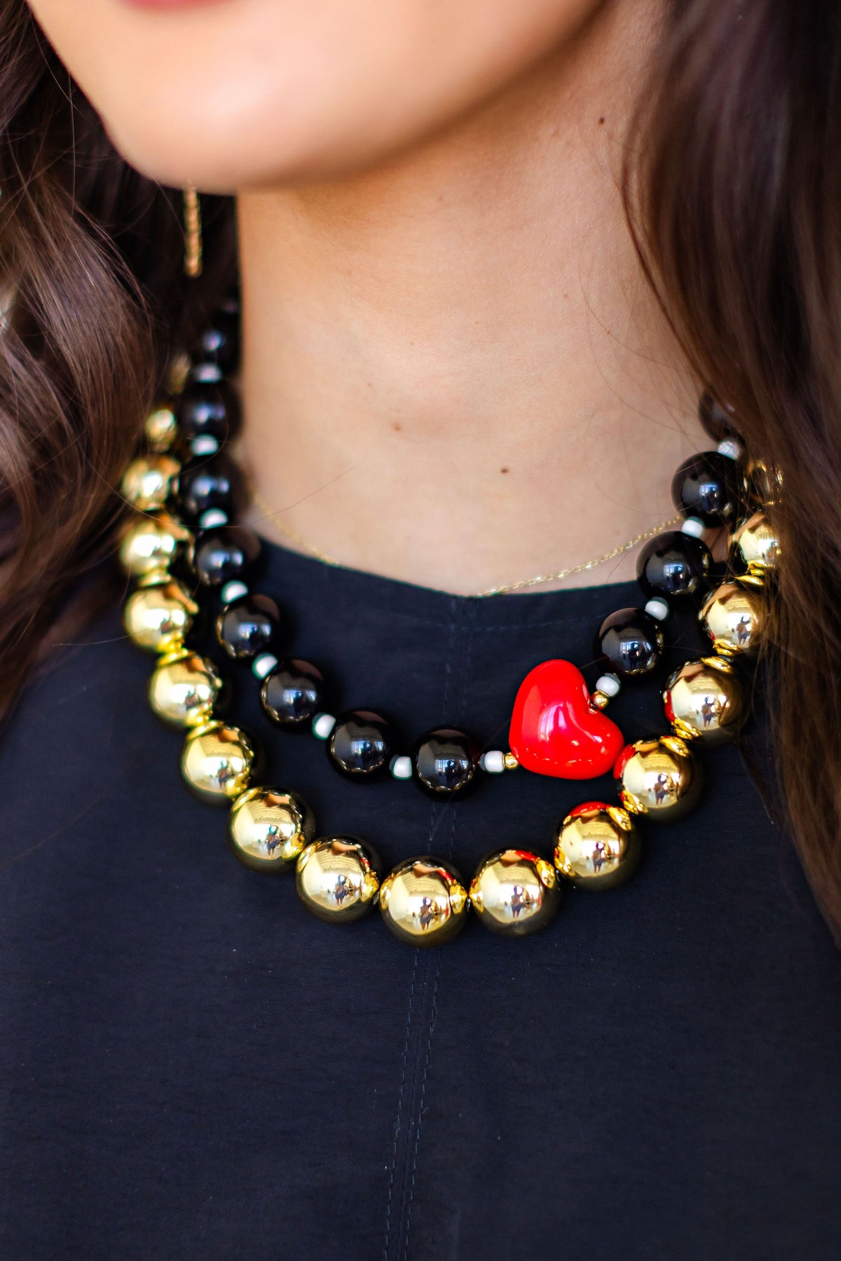 Ballard Gold Beaded Necklace