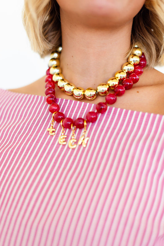 Ballard Gold Beaded Necklace