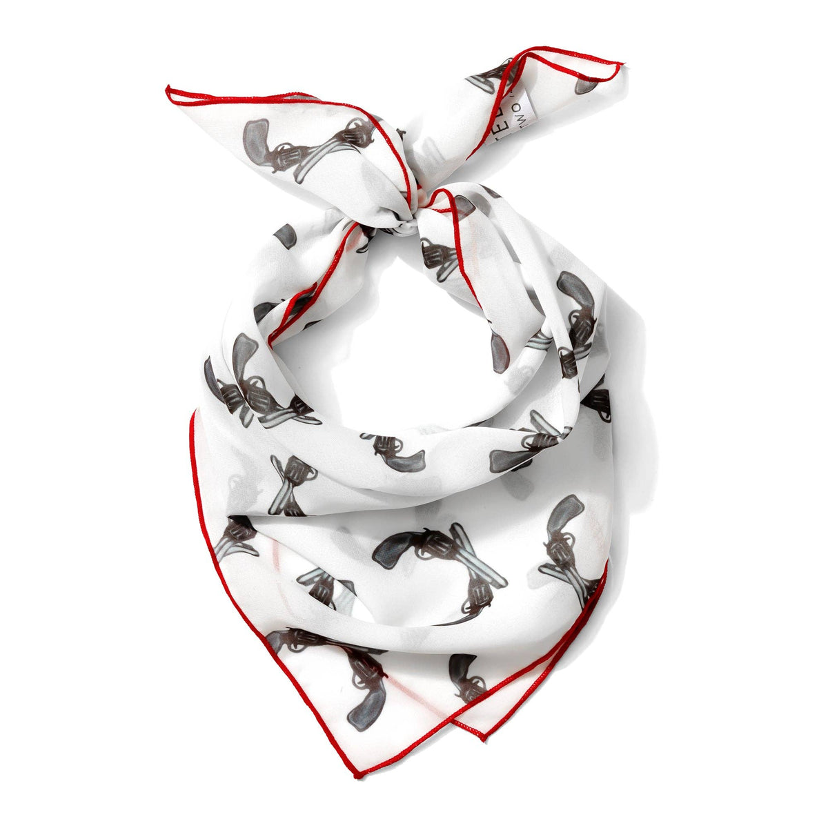 Pre Order -Guns Up Chiffon Scarf | 20" Square Scarf