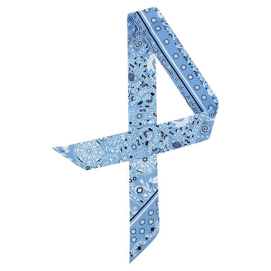 Light Blue Bandana Scarf /Necklace