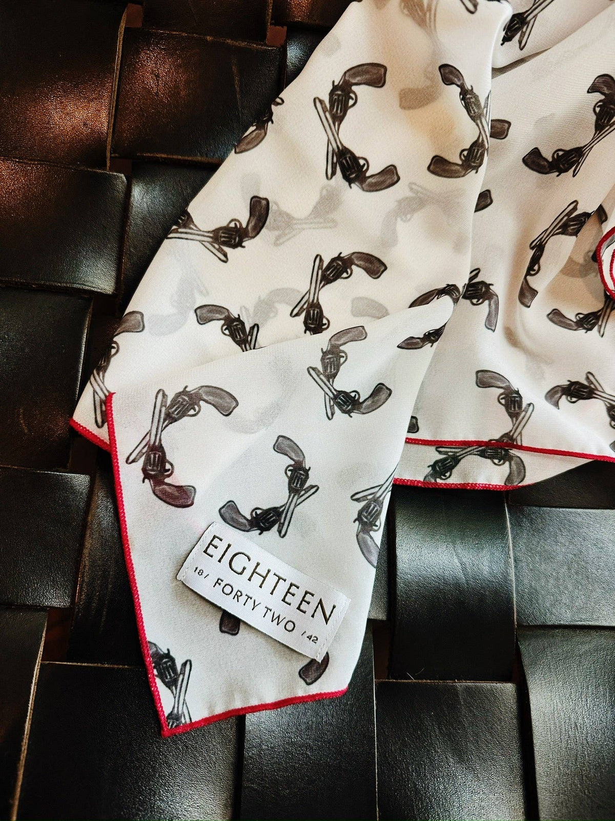 Pre Order -Guns Up Chiffon Scarf | 20" Square Scarf